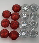Diamond Crystal & Red Glass Door Knob Drawer Cupboard Cabinet Handle Crafting. Fixed Price $18.00.