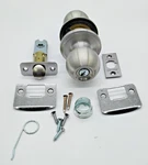 Schlage Georgian Keyed Entry Door Knob Satin Nickel F51A 619. Fixed Price $18.99.