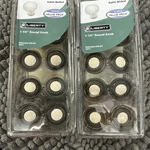 Lot Of 20 Liberty 1-1/4" Round Cabinet Knobs Satin Nickel Cream Ceramic. Fixed Price $21.51.