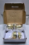 Hyper Tough Keyed Entry Polished Brass Tulip Doorknob & Deadbolt Combo Pack. Fixed Price $20.00.