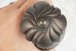 Lot Of Emtek 72017 Art Nouveau Rose Door Knob Sets In Medium Bronze. Fixed Price $149.96.