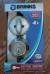 Brinks Max Security Satin Nickle Keyed Entry Deadbolt 2717-119. Fixed Price $31.87.