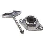 Jr Products 10284 3"L Straight Plunger Silver Steel Door Holder. Fixed Price $20.18.
