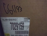 Sub-zero 7029159 Tubular Handle Steel Flush Single Door Panel WS30 Wine Storage. Fixed Price $621.00.