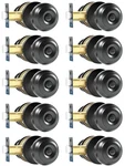 Kamota Privacy Door Knobs, 10 Pack Matte Black Heavy-duty Interior. Fixed Price $74.20.