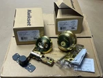 2X Lot Kwikset 98160-001 Deadbolt Polished Brass Smartkey Keyed Alike 3 Rcal. Fixed Price $64.99.