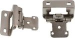 Decobasics 50 Pack 1/2" Ol 3/4" Semi Wrap Self-closing Hinge, Sat Nickel. Fixed Price $50.00.