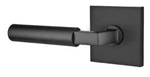 Emtek 5210HECLHUS19 Hercules Left Handed Privacy Door Lever Set Flat Black. Fixed Price $168.00.