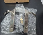 Emtek 17B1 Multi Point Lock Trim Keyed Door Satin Nickel Modern Style. Fixed Price $139.00.