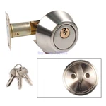 Single Cylinder Deadbolt Lock Door Handle Entrance Passage With 3 Keys. Fixed Price $11.98.