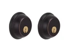 Schlage B62NSK V 716 Bronze Double Cylinder Grade Deadbolt Keyed Both Sides. Fixed Price $25.00.