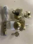 Baldwin En.rou.tar Round Keyed Entry Door Knob With Arch Rose - Satin Brass. Fixed Price $188.74.