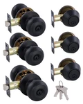 Gitrang (3 Pack) All Keyed Identical Deadbolt Door 3, Black Alike 3DB. Fixed Price $92.64.