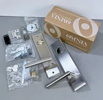 Omnia Keyed Entry Set With Single Cylinder Deadbolt And Style Lever D12012. Fixed Price $157.87.