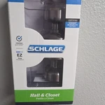 New Schlage Bowery Satin Nickel Hall & Closet Passage Doorknob / F10 V Bwe 619.. Fixed Price $29.99.