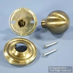 Weslock Traditonale Ball Model 605 Antique Brass Dummy Hall Closet Door Knob. Fixed Price $8.54.