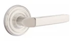 Emtek Milano 8050 Dummy Lever Satin Nickel Regular Rosette. Fixed Price $62.95.