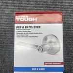Hyper Tough Satin Nickel Privacy Door Lever With Round Rosette Model 1753102. Fixed Price $22.46.