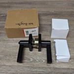 Miseno Lorton Flat Bar Single Cylinder Keyed Entry Door Lever Set With Deadbolt. Fixed Price $25.00.