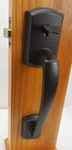 Kwikset Prescott Handle With Tustin Lever Venetian Bronze 815PTHXTNL11P #8IO. Fixed Price $43.99.