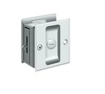 Deltana SDL25U19 Solid Brass Privacy Pocket Door Lock 2-1/2" Polished Silver. Fixed Price $9.00.