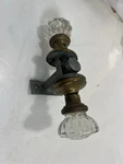 Antique National Brass Co. Fluted Glass Doorknob Set 12-POINT Crystal &. Fixed Price $23.40.