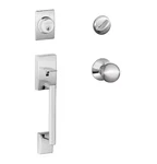 Schlage Century Bright Chrome Single Cylinder Door Handleset F60 625 Orb. Fixed Price $57.99.
