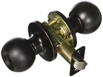 Nuset Keyed Same Door Knob And Double Cylinder Deadbolt, Oil Bronze. Fixed Price $10.11.