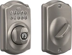 Schlage BE365 V 619 Camelot Keypad Entry With Flex-lock Satin Nickel. Fixed Price $65.00.