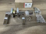 Miseno MLK1022CP Lorton Flat Bar Cylinder Keyed Entry Door Lever Set - Read. Fixed Price $35.99.