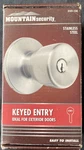 Mountain Security Stainless Steel Keyed Entry For Exterior. Fixed Price $10.00.