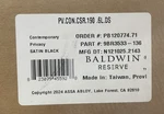 Baldwin PV.CON.CSR.190.6L.DS Contemporary Door Knob Set - Satin Black *read*. Fixed Price $53.99.