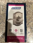 Schlage Satin Nickel Accent F170 V 619 Non-turning New. Fixed Price $15.00.