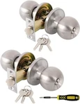 Lanwandeng (2 Pack) Entry Door Knob With Lock Keys, Exterior/interior. Fixed Price $33.25.