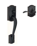 New Schlage Lock FE285 Camelot 716 Front Entry Handle Set, Aged Bronze. Fixed Price $69.99.
