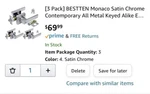 Bestten Keyed Alike Entry Door Lever, Satin Crome, 3 Pack. Fixed Price $34.99.