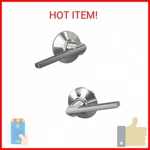 Modern Hall Closet Door Lever Lock, Bright Chrome Finish. Fixed Price $43.80.
