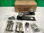 Emtek Quincy Keyed Passage Side Plate Door Crystal Old Town Knob Matte Black. Fixed Price $199.99.