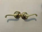 Schlage 605 Bright Brass Left /right Hand Dummy Door Knob Lever F170-LH/RH Pair. Fixed Price $22.77.