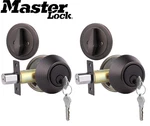 (2 Pack) Single Cylinder Deadbolt Door Lock Keyed Alike Oil Rubbed Bronze. Fixed Price $24.99.