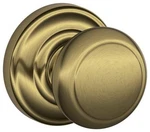 Schlage F10-AND-AND Andover Passage Door Knob Set Brass. Fixed Price $50.84.