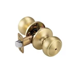 Gold Door Knobs,interior With Lock,coastal Style Satin Brass K.... Fixed Price $22.06.