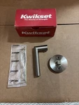 Kwikset Satin Nickel Milan Inactive Dummy Lever Handle Universal Fit. Fixed Price $15.00.
