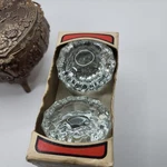 Vintage Taylor Lock Crystal Glass Door Knob Set, Brass Finish Home Decor. Fixed Price $22.00.