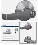 Schlage F40 Ela 626 Lever Privacy Locking Dual Option Latch Strike Door Handle. Fixed Price $20.00.