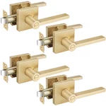 Ehomeware 4 Pack Privacy Door Levers Gold Interior Handles For Bedroom. Fixed Price $143.31.