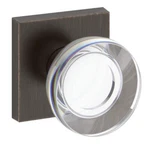 Baldwin FDCCYCSR112 Contemporary Crystal Two-sided Dummy Door Knob Set, Venetian. Fixed Price $120.00.