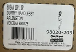 Kwikset 802AN Lip 11P Arlington Dummy Handleset - Venetian Bronze *read*. Fixed Price $36.99.