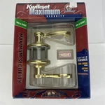 Kwikset Maximum Security Hall & Closet Left Handed Lever Polished Brass. Fixed Price $12.79.