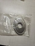 Baldwin 3" Oval Rope Rosette Satin Nickel - Passage. Fixed Price $17.99.